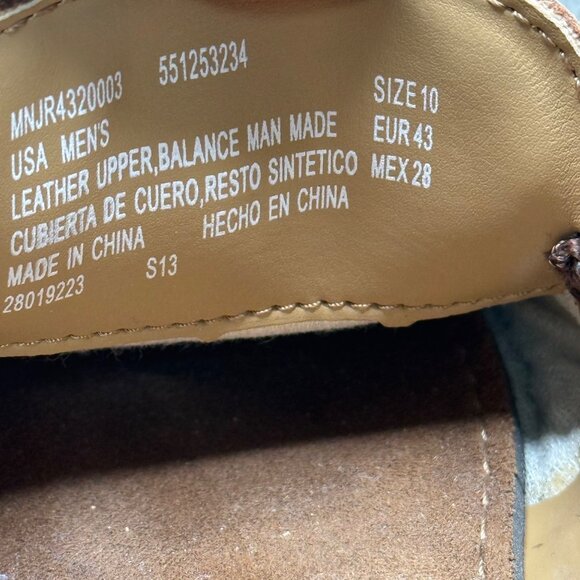 Jarman Mens Size 10 Brown Leather Moc Toe Tasseled Kiltie Loafers - Picture 3 of 8